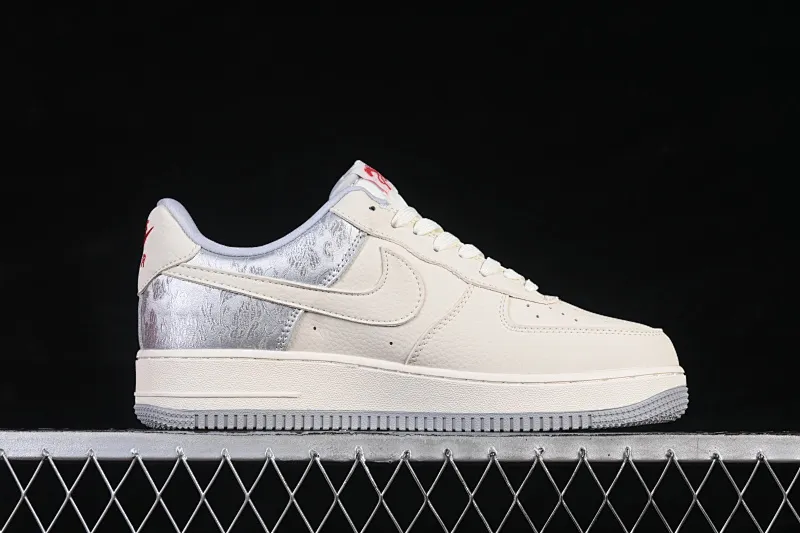 All Categories Nk Air Force 1 Air Force Series Nk Air Force 1 Low Air Force Low Nike Air Force 1'07 Low Year of the Horse Limited Beige Silver Gray Air Force One Low Casual Shoes DF0188-141